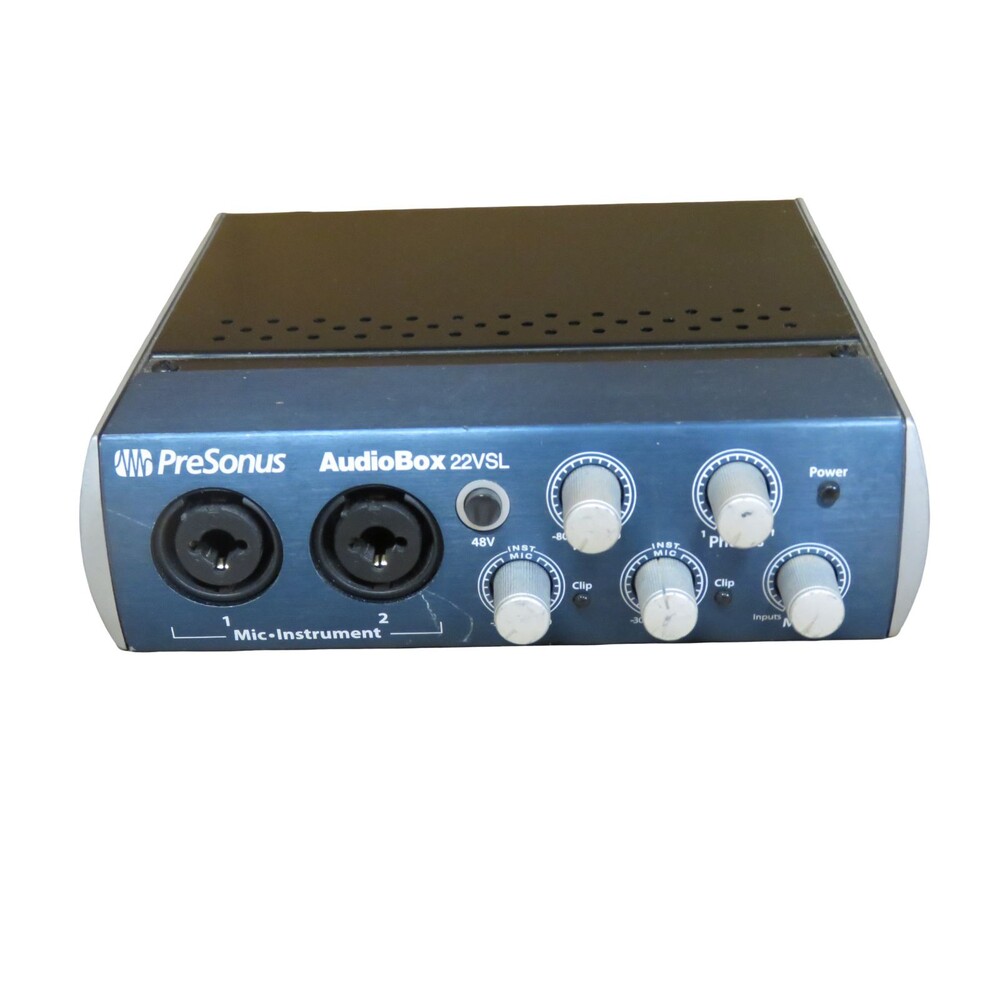 PreSonus AudioBox 22VSL USB Audio Interface 2x2 MIDI 24-Bit 96kHz Tested Works